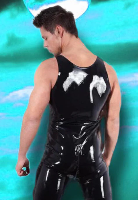 LATE-X Mens Latex Jumpsuit - Image 2