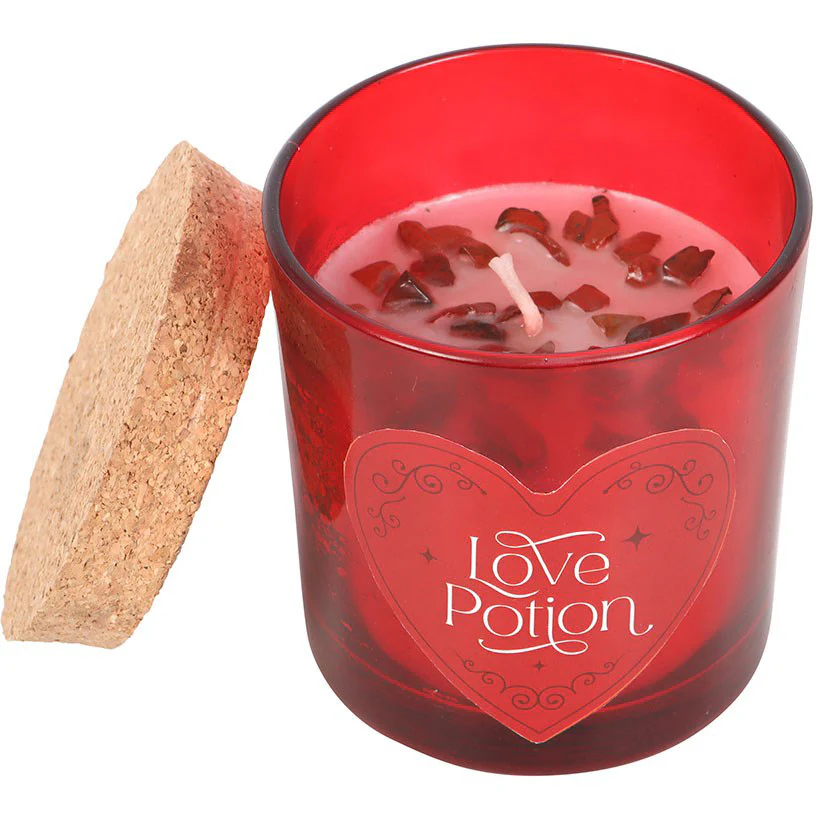 Love Potion Raspberry Crystal Chip Candle - Image 5