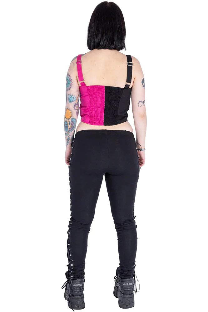 Vixxsin Manic Top Black/Pink - Image 4