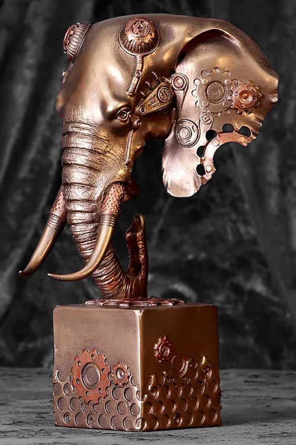 Mechephant Steampunk Elephant Figurine - Image 3