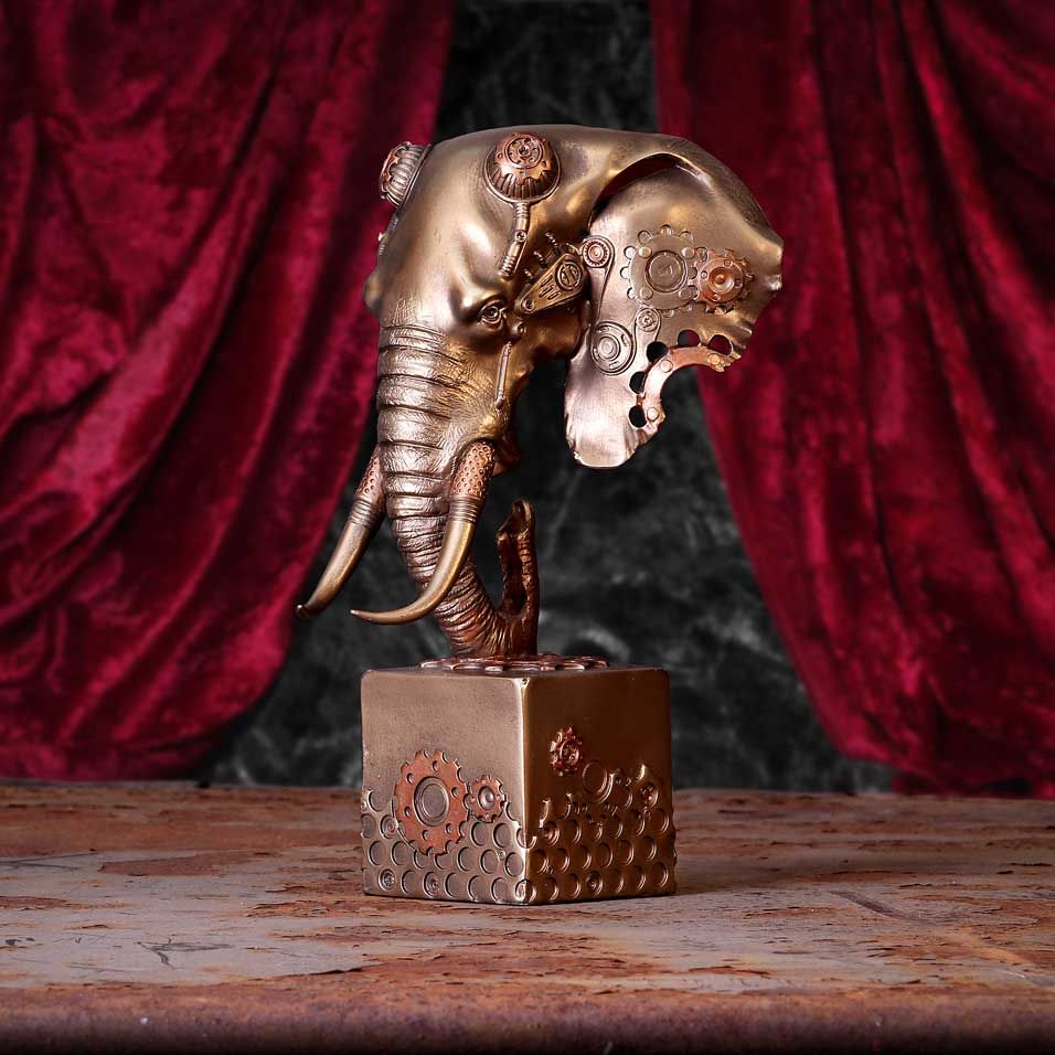 Mechephant Steampunk Elephant Figurine - Image 9