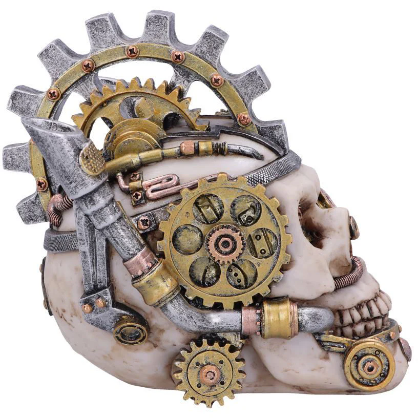 Metal Head Steampunk Skull Box - Image 7