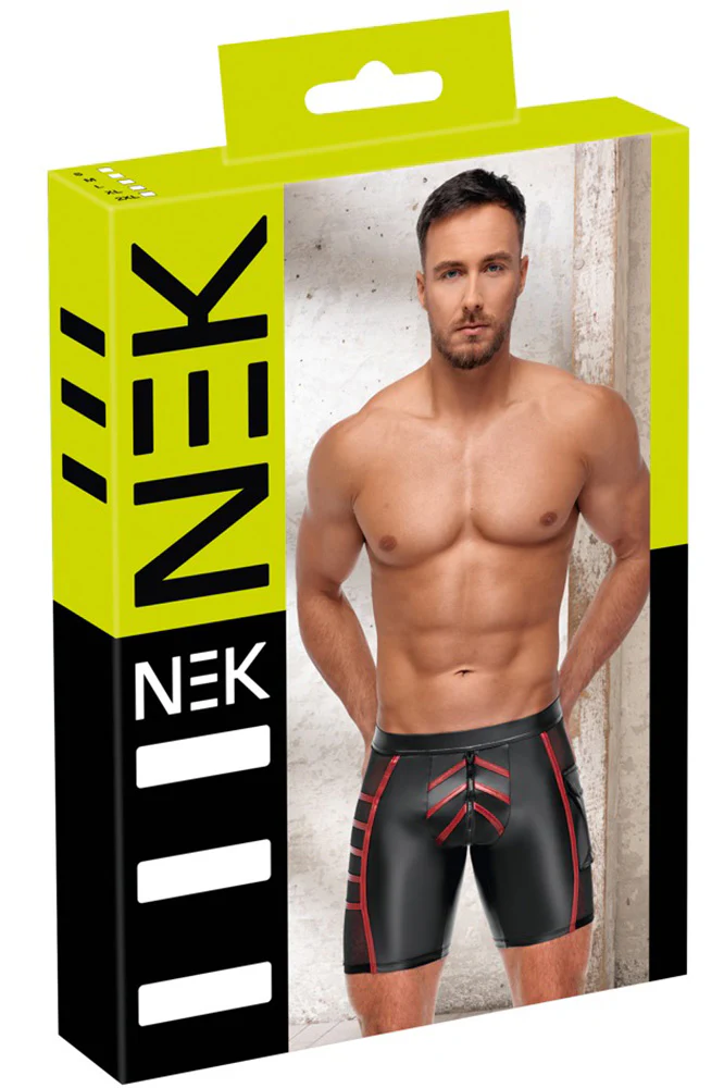 NEK Black and Red Shorts - Image 11