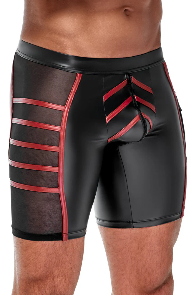 NEK Black and Red Shorts - Image 4
