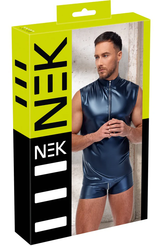NEK Blue Metallic Shirt - Image 8