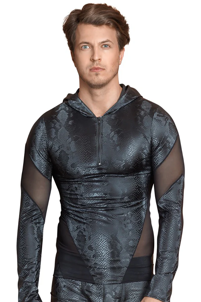 NEK Snake Pattern Hooded Top - Image 3