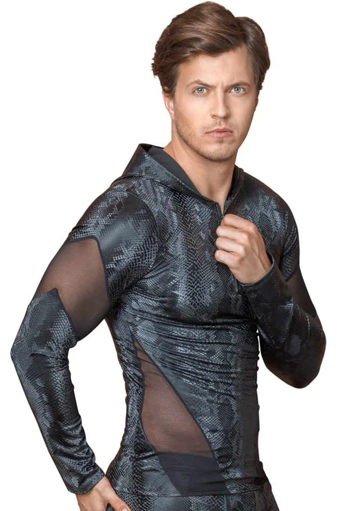 NEK Snake Pattern Hooded Top - Image 4