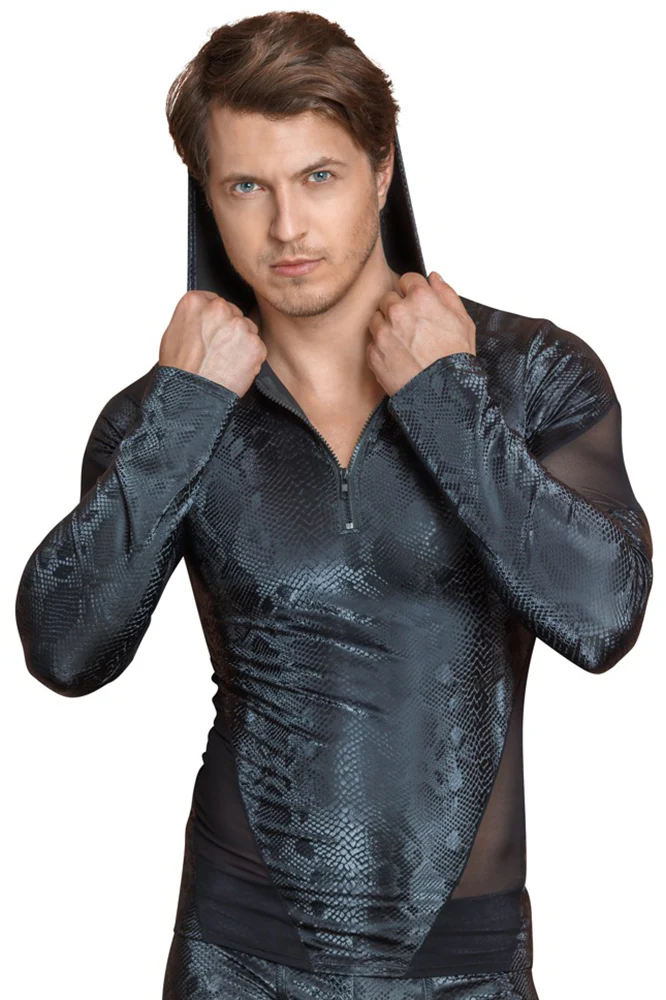 NEK Snake Pattern Hooded Top - Image 5