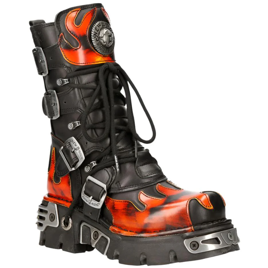 New Rock Boots Red Flame M.591-S1 (UK3/EU36) - Image 3