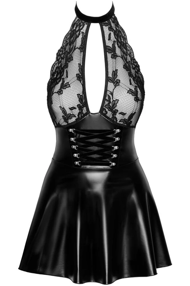Noir Handmade Halterneck Mini Dress - Image 6