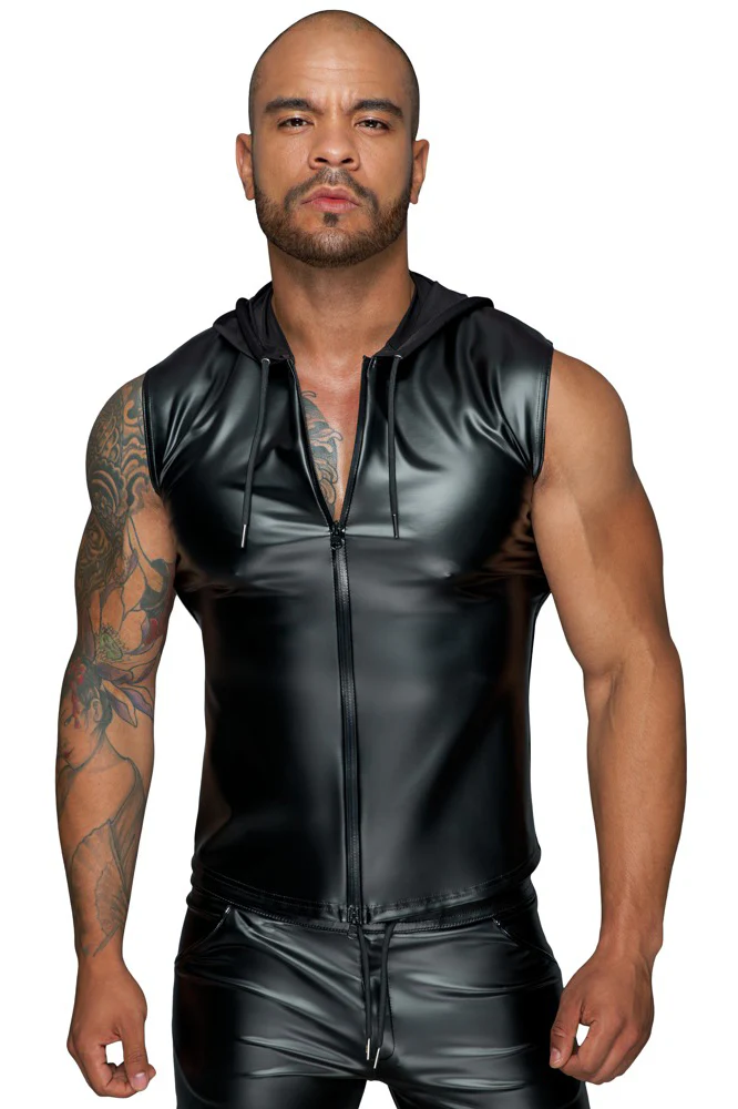 Noir Handmade Hooded Shirt - Image 3
