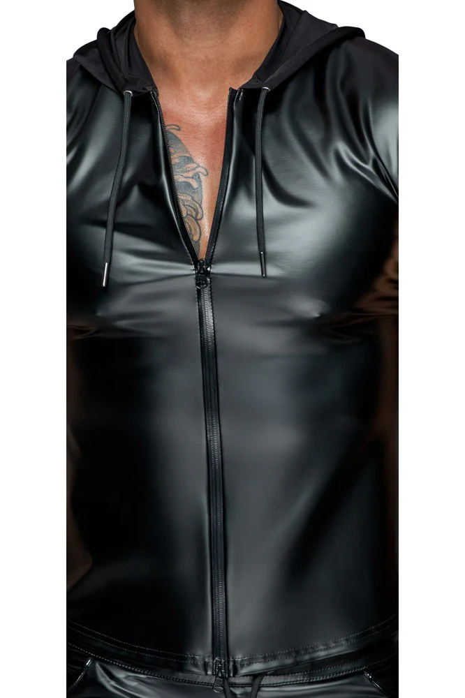 Noir Handmade Hooded Shirt - Image 5