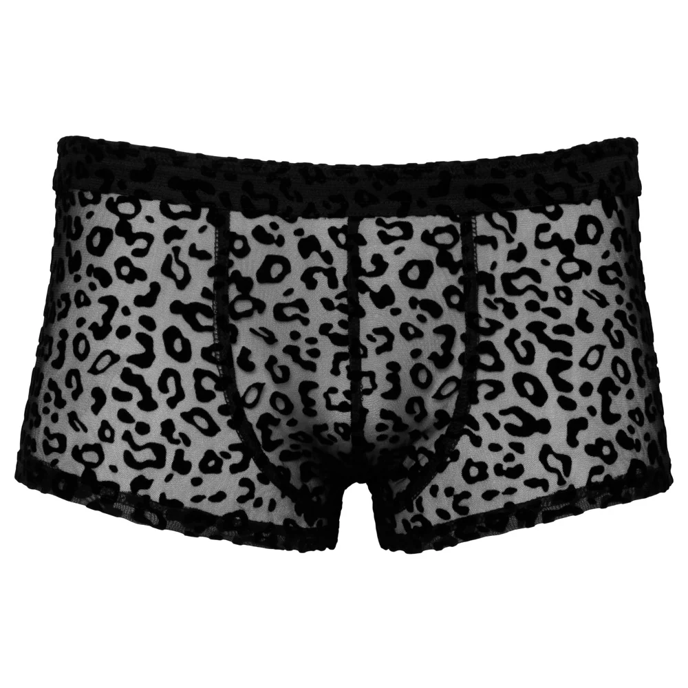 Noir Handmade Leopard Flock Shorts - Image 8