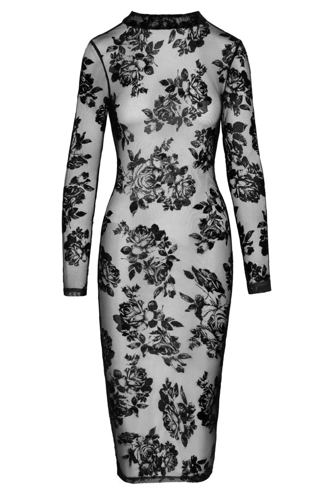 Noir Handmade Mesh Dress - Image 7