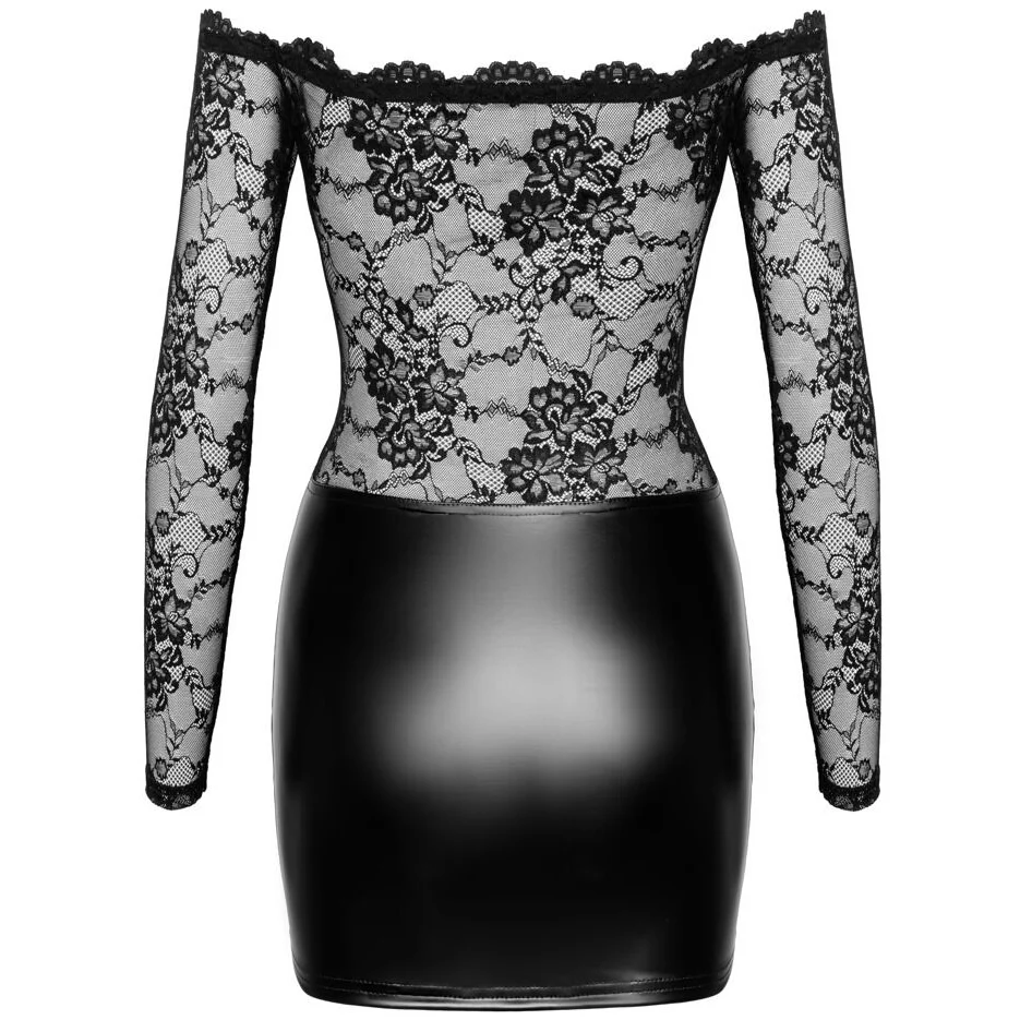 Noir Handmade Mesh Wetlook Dress - Image 5