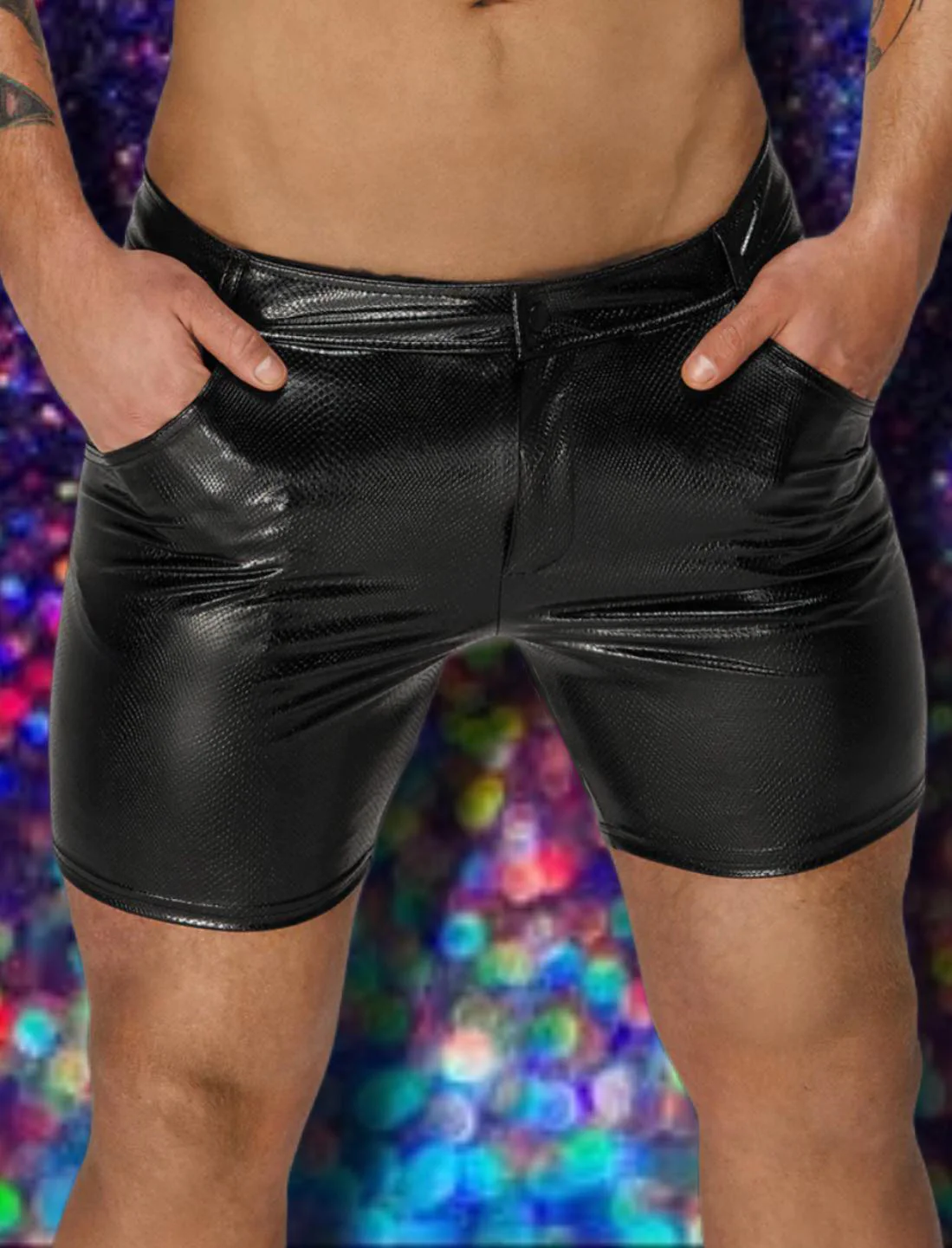 Noir Handmade Mid Length Shorts - Image 2