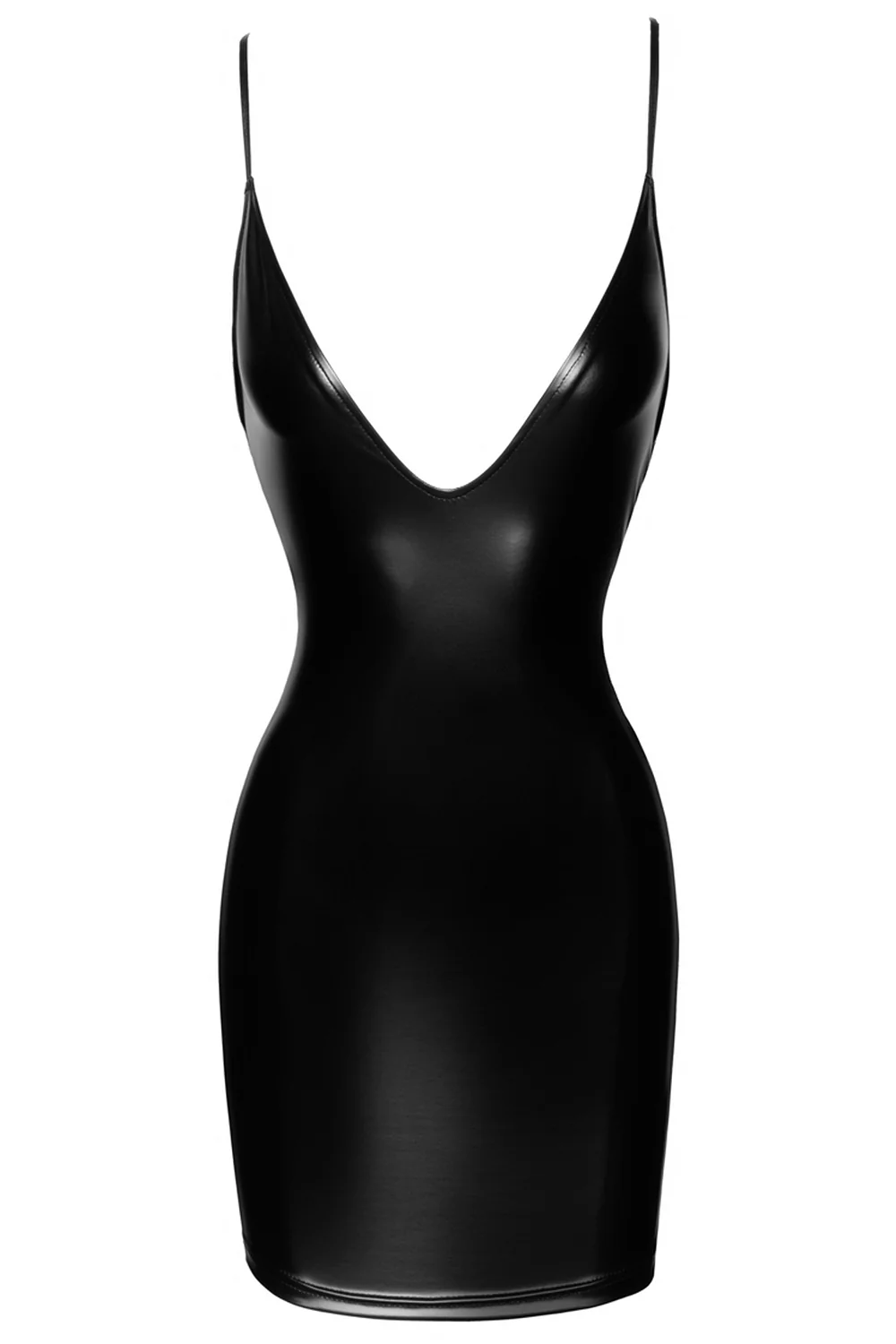 Noir Handmade Mini Powerwetlook Dress - Image 7