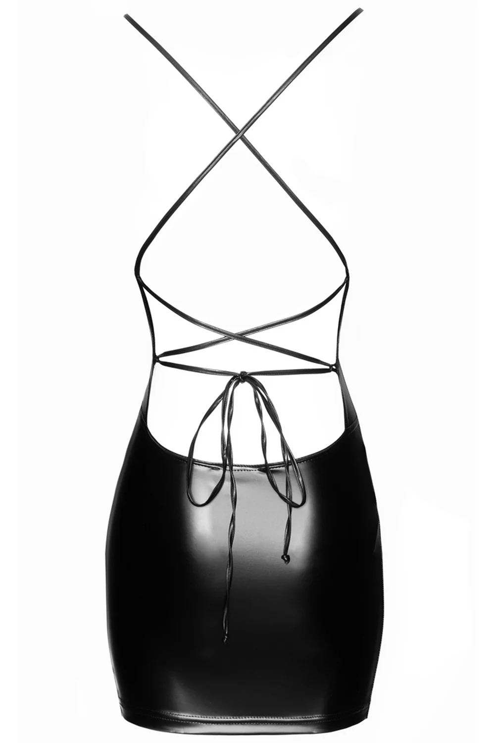 Noir Handmade Mini Powerwetlook Dress - Image 8