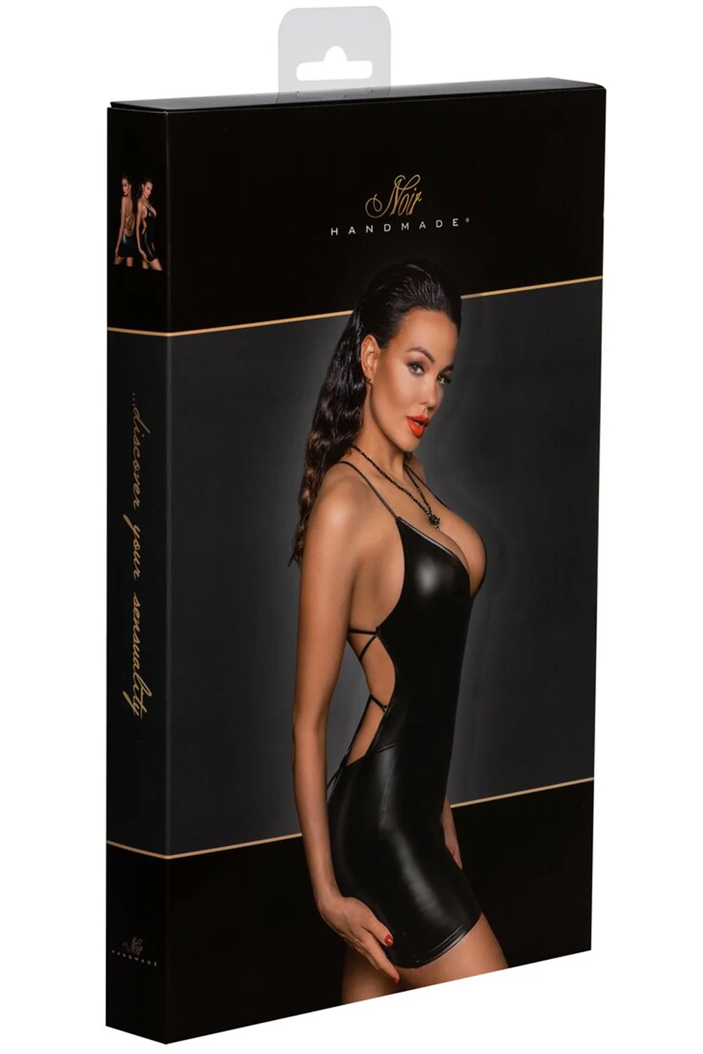 Noir Handmade Mini Powerwetlook Dress - Image 9