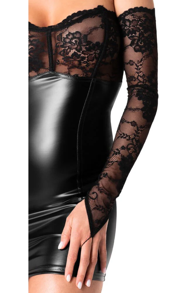 Noir Handmade Party Mini Dress - Image 5