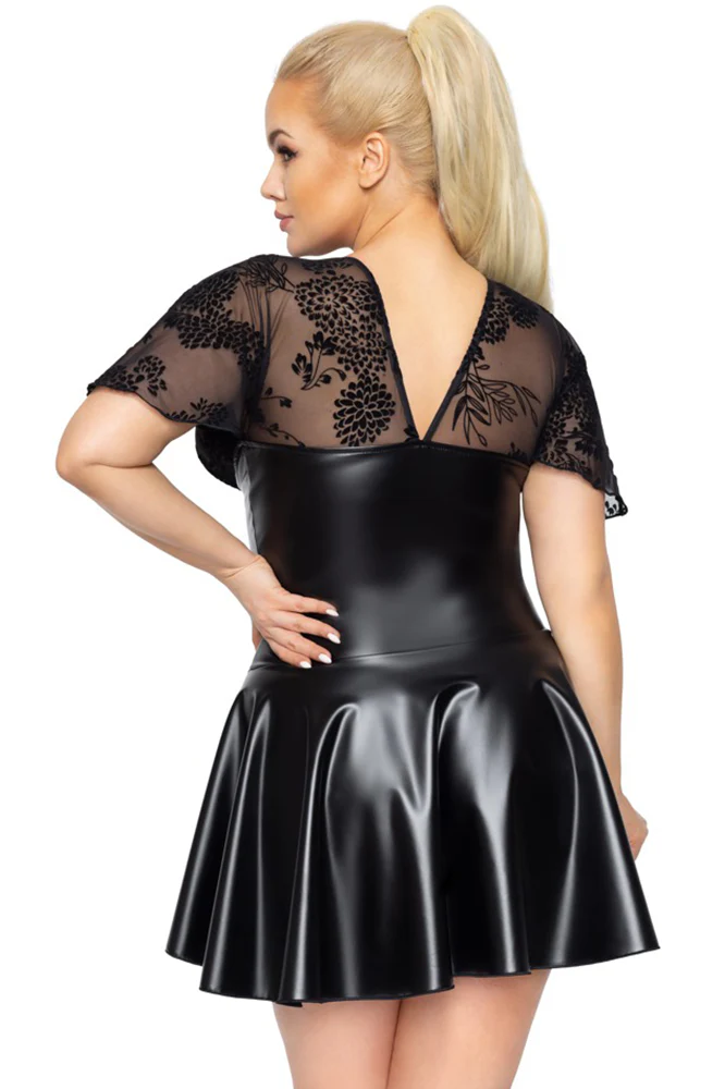 Noir Handmade Plus Size Short Dress (6XL) - Image 5