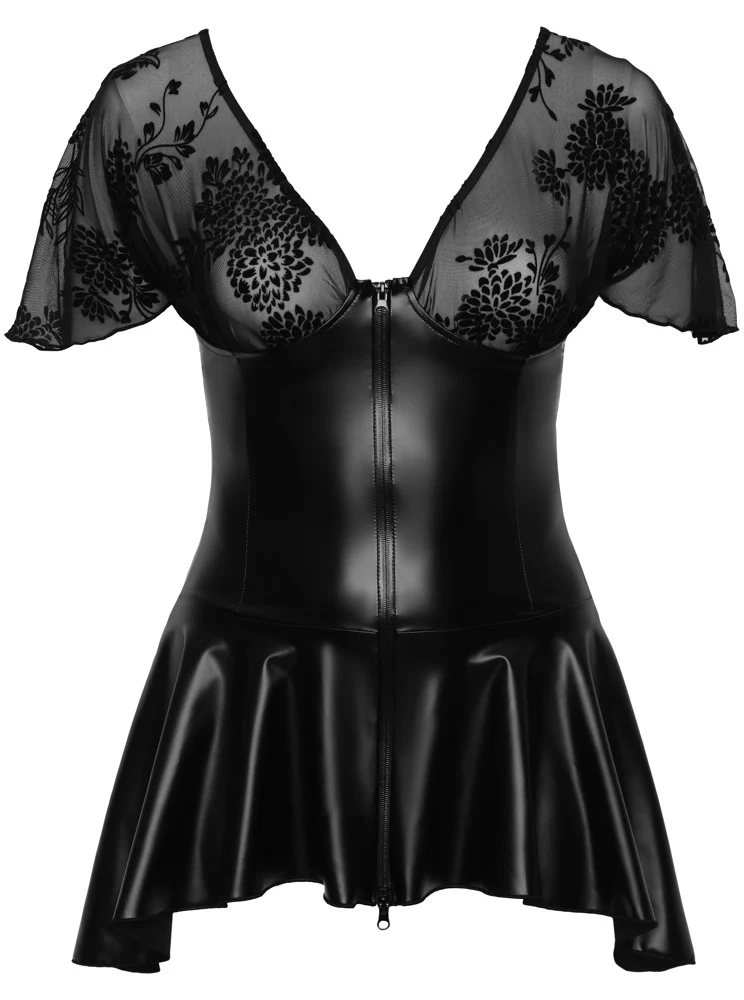 Noir Handmade Plus Size Short Dress (6XL) - Image 6