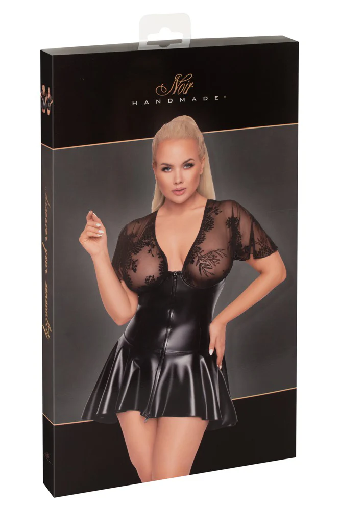 Noir Handmade Plus Size Short Dress (6XL) - Image 8