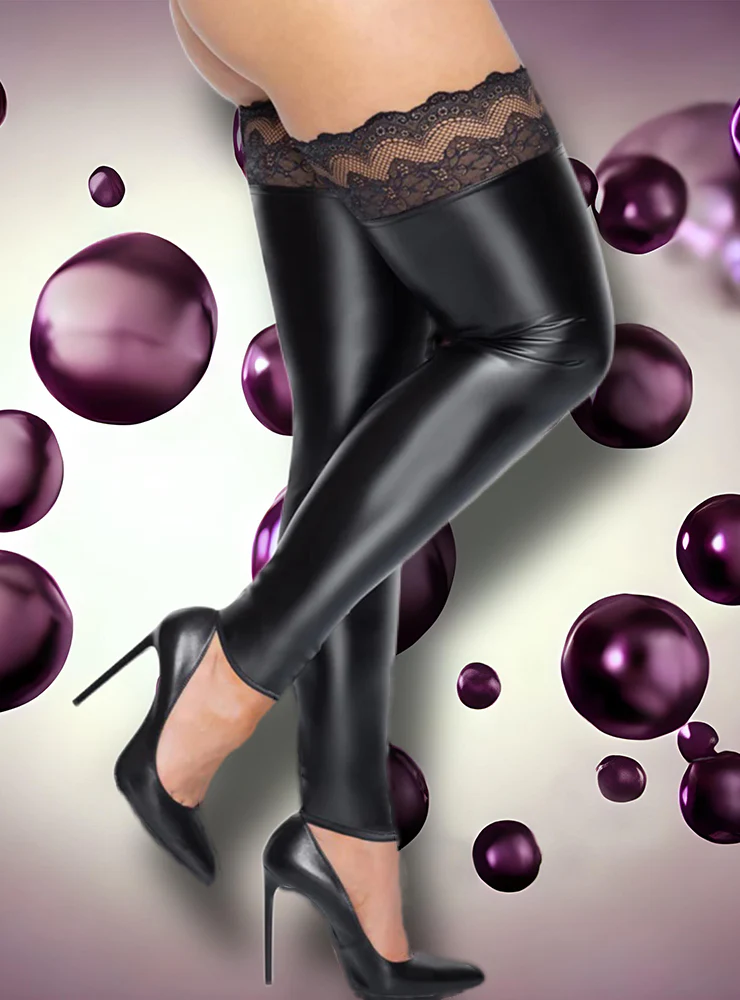 Noir Handmade Plus Size Thigh High Stockings (4Xl, 5XL) - Image 2