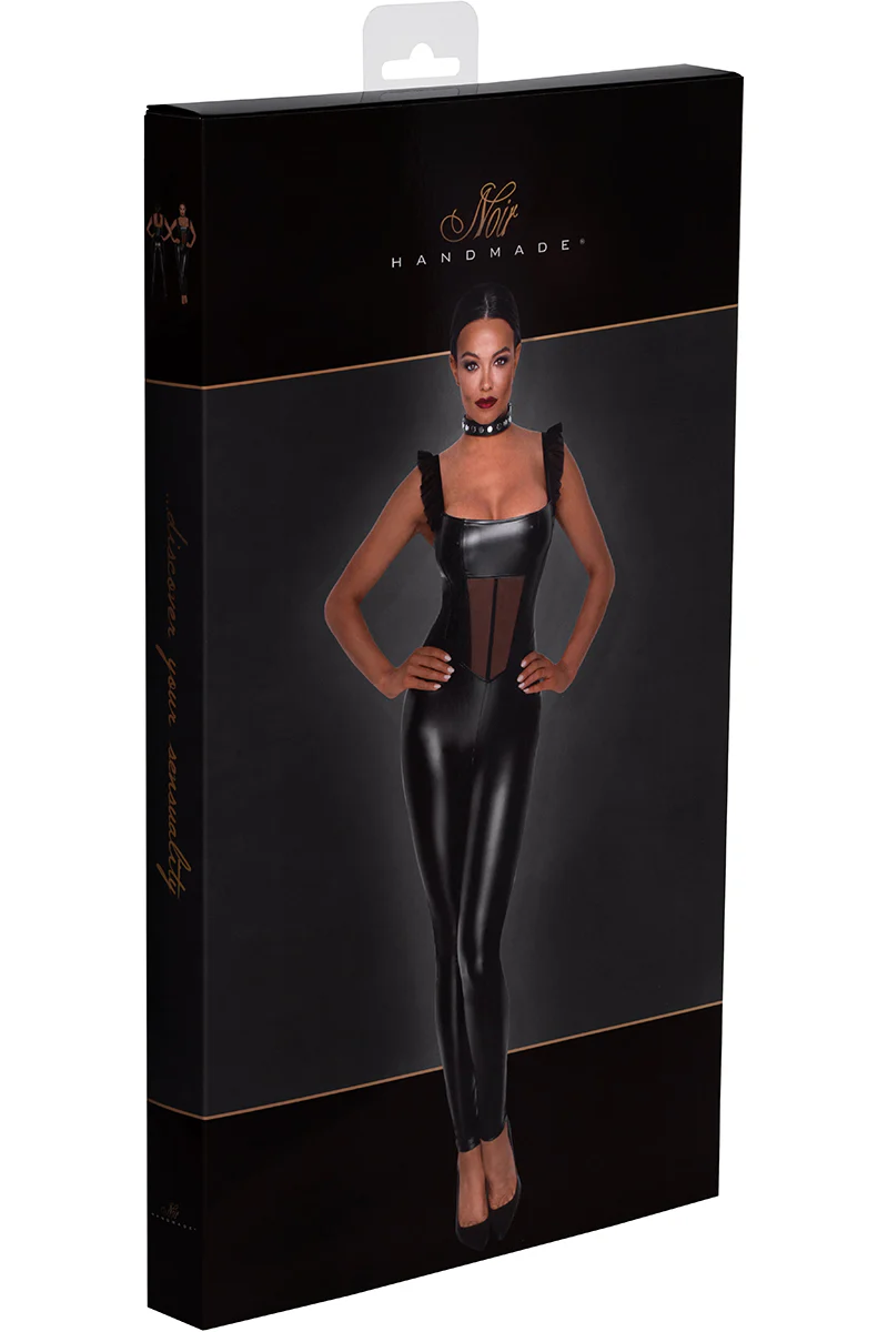 Noir Handmade Powerwetlook Catsuit - Image 10
