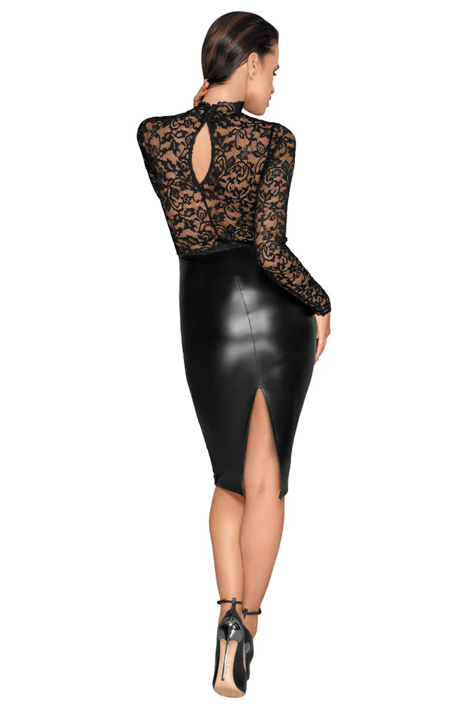 Noir Handmade Powerwetlook Dress - Image 6