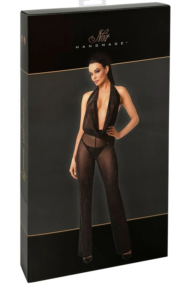 Noir Handmade Shimmering Jumpsuit - Image 4