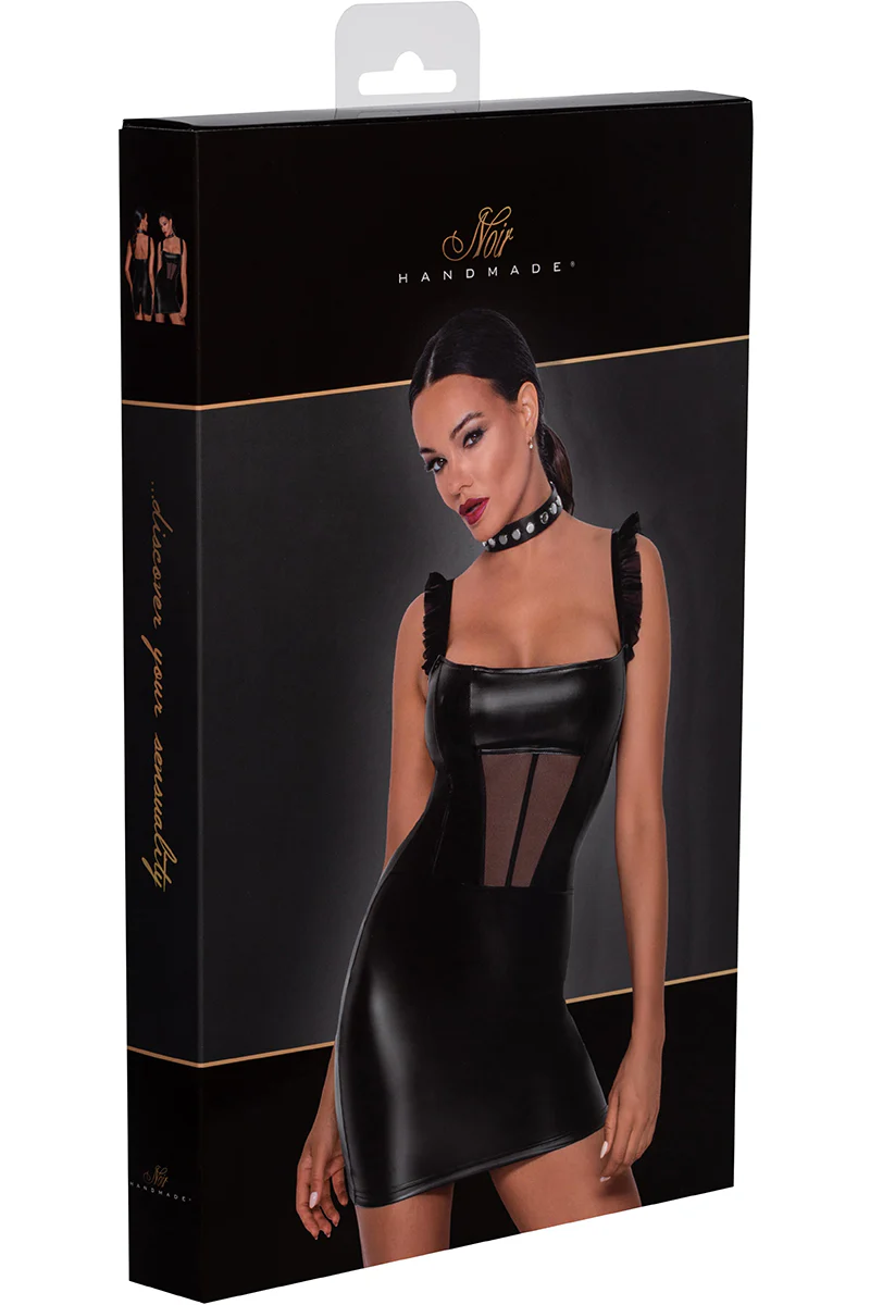 Noir Handmade Short Powerwetlook Dress - Image 8