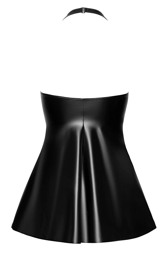 Noir Handmade Short Wetlook Dress - Image 8