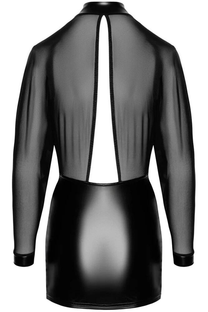 Noir Handmade Transparent Tulle Dress - Image 7