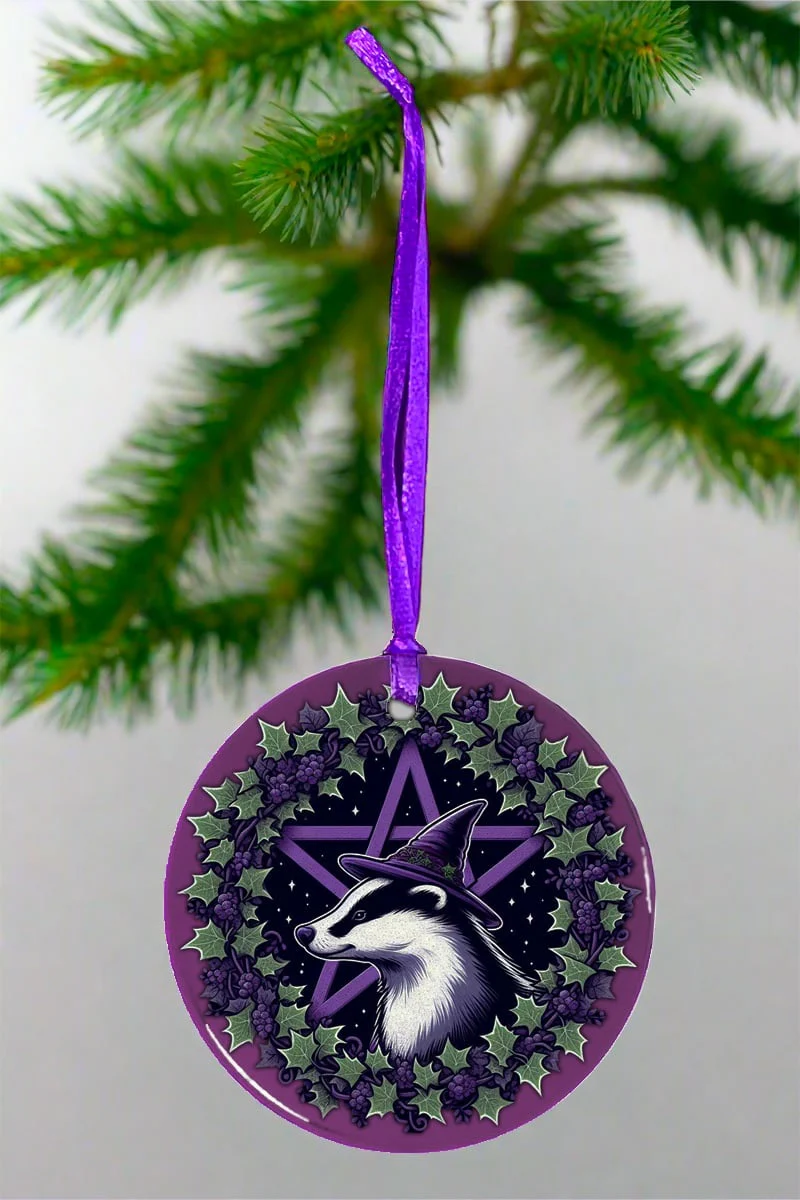 Oakhart Badger Christmas Ornament - Image 3