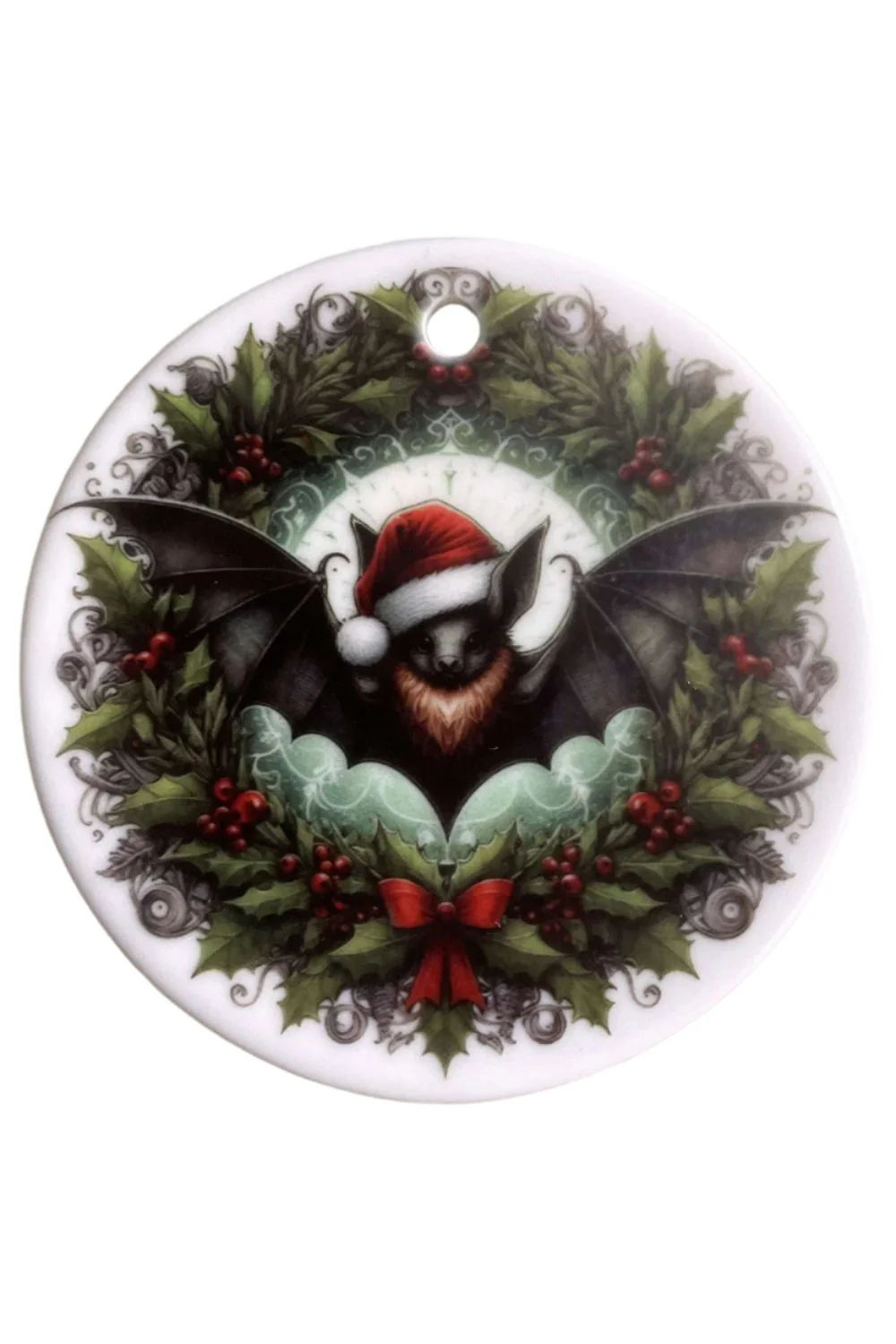 Oakhart Bat Wreath Christmas Ornament - Image 4