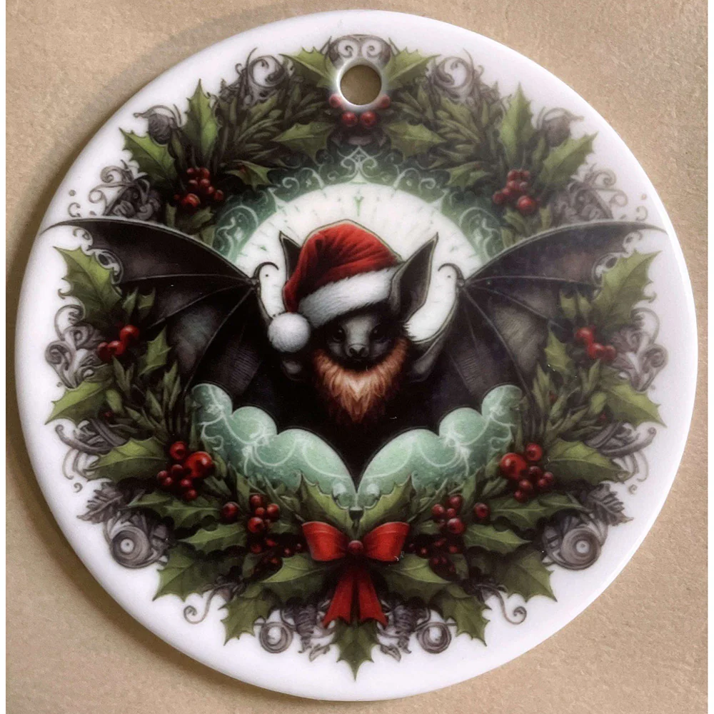 Oakhart Bat Wreath Christmas Ornament - Image 5