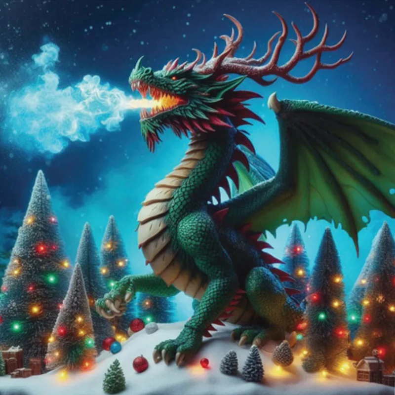 Oakhart Dragon Christmas Card - Image 2