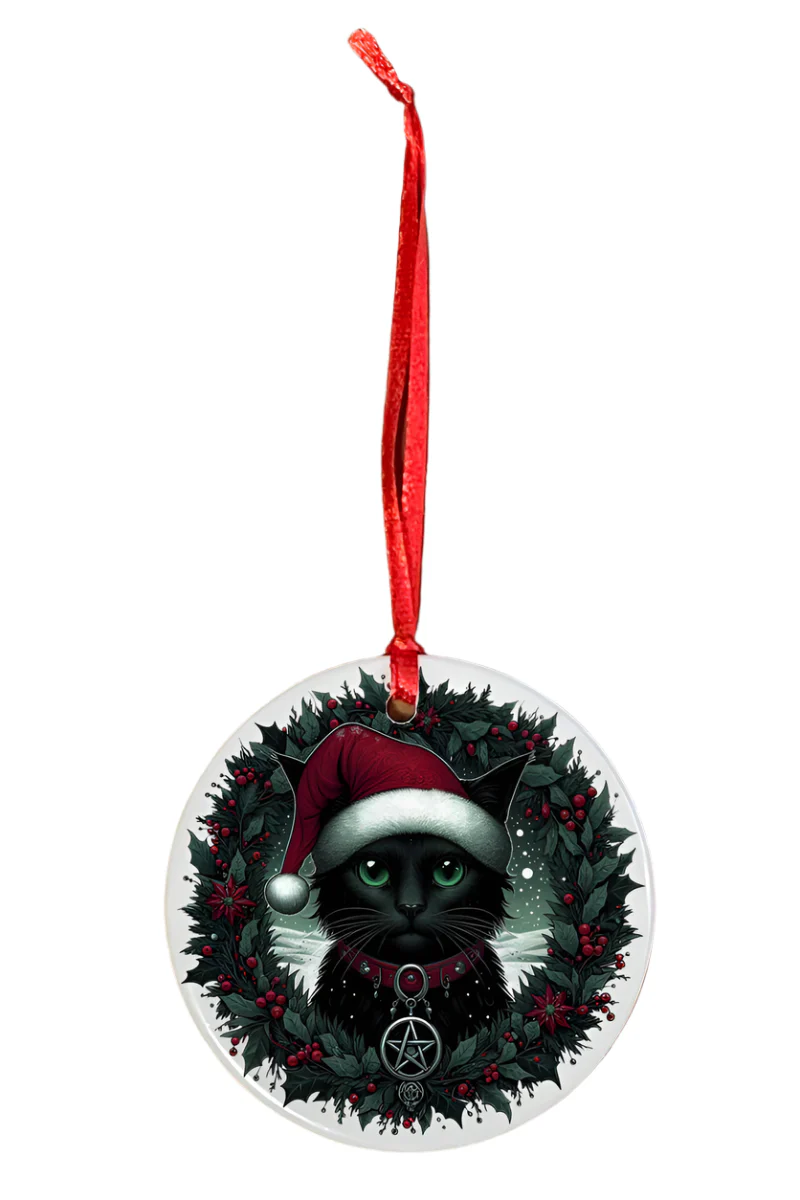 Oakhart Santa Cat Christmas Ornament - Image 5