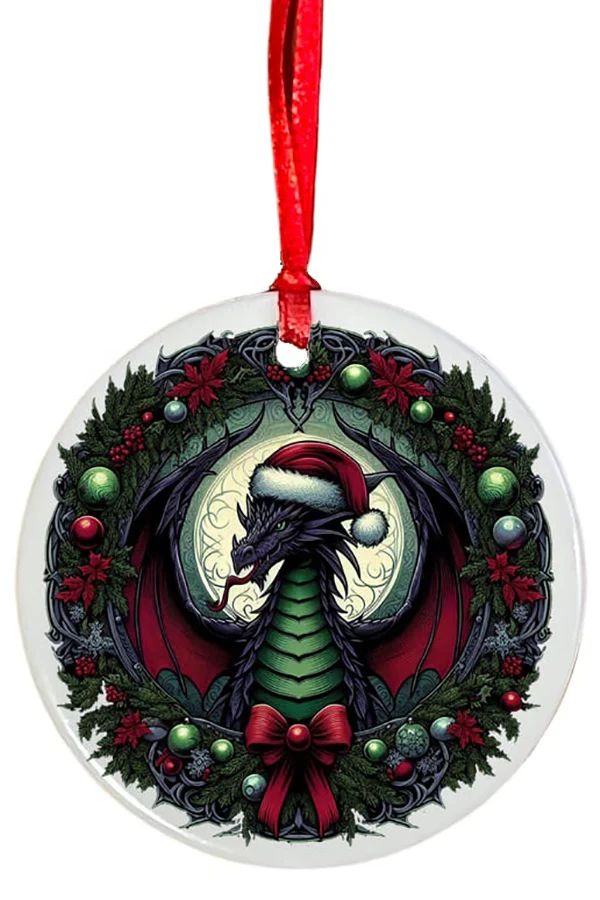 Oakhart Santa Dragon Christmas Ornament 4