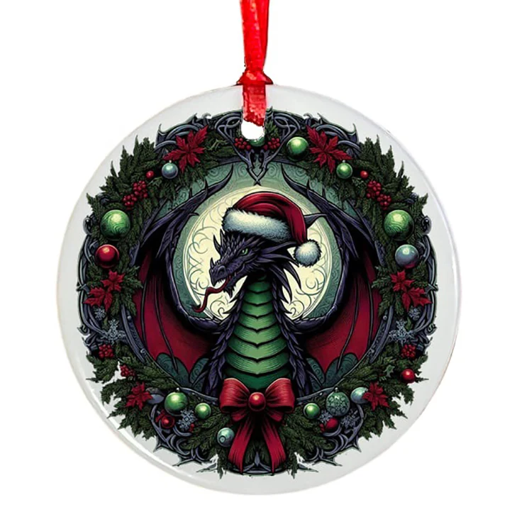 Oakhart Santa Dragon Christmas Ornament 4 - Image 4