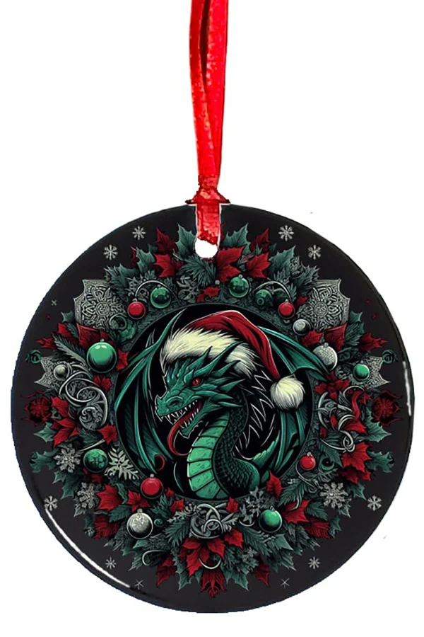 Oakhart Santa Dragon Christmas Ornament 2