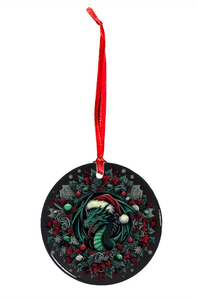 Oakhart Santa Dragon Christmas Ornament 2 - Image 2