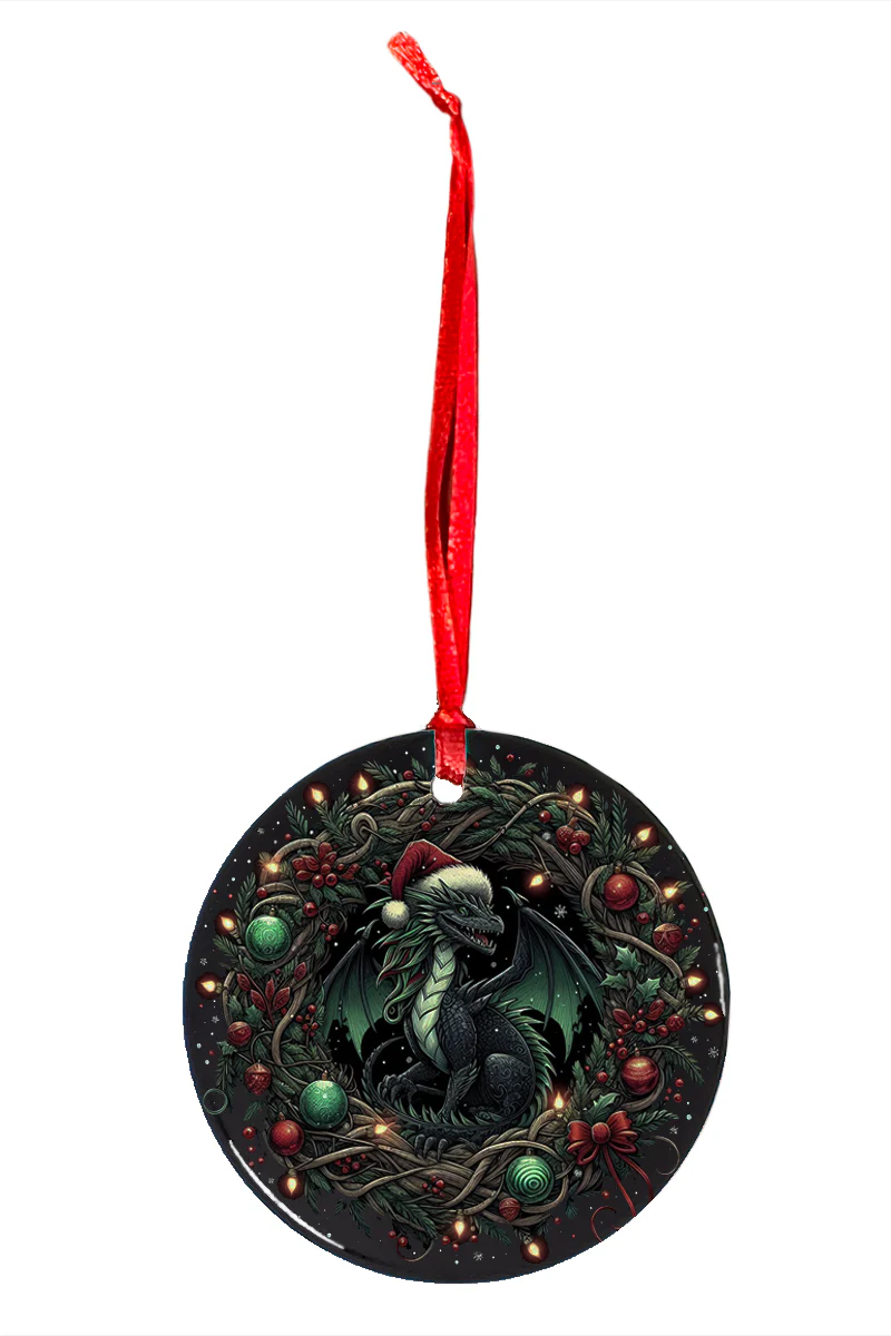 Oakhart Santa Dragon Christmas Ornament - Image 2