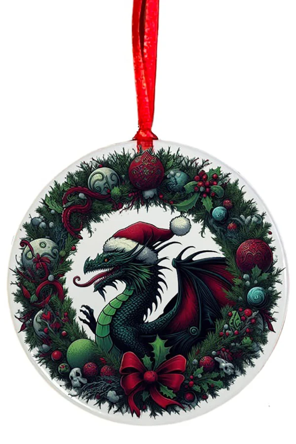 Oakhart Santa Dragon Christmas Ornament 3