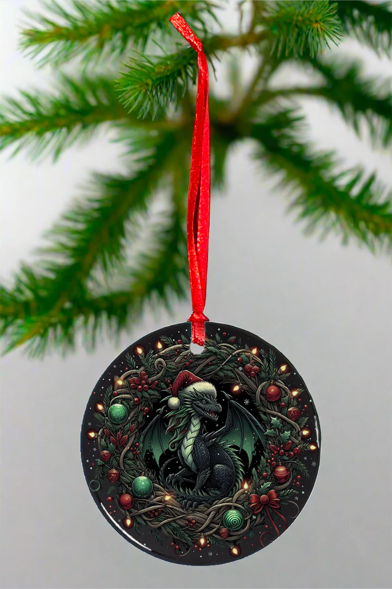 Oakhart Santa Dragon Christmas Ornament - Image 3