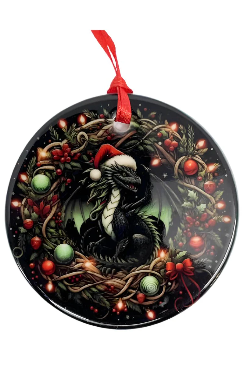 Oakhart Santa Dragon Christmas Ornament - Image 4