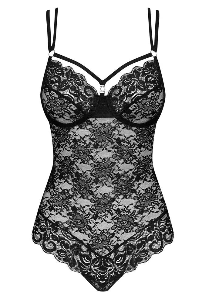 Obsessive Black Lace Teddy - Image 6