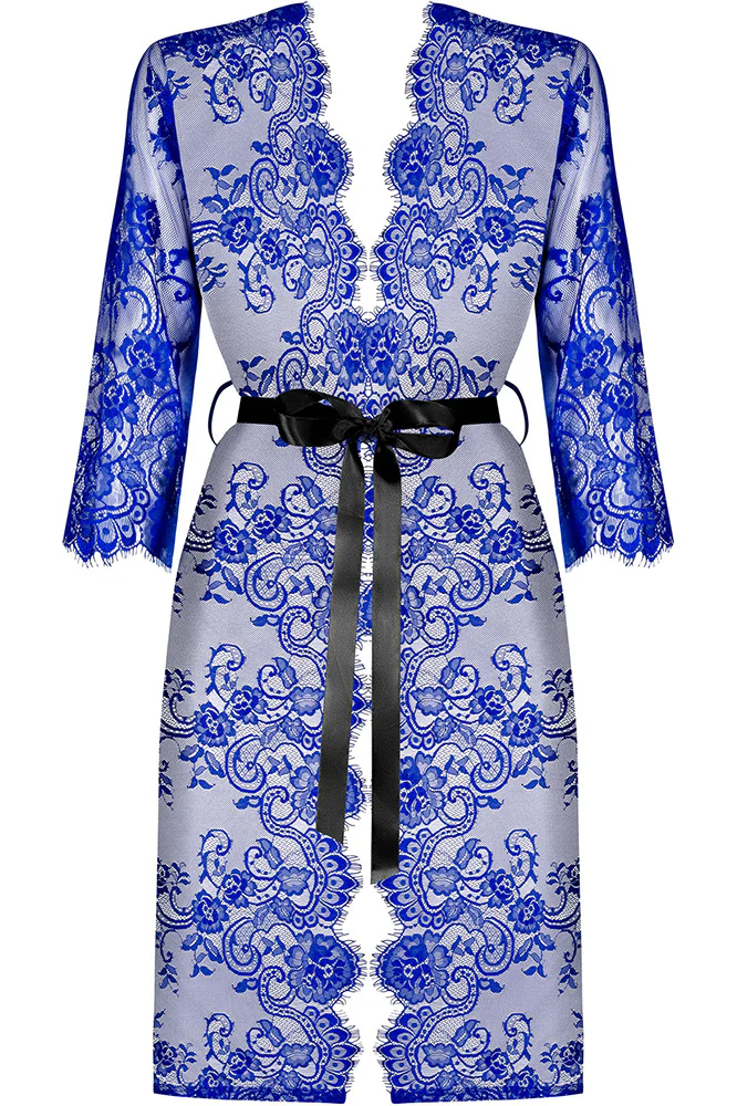 Obsessive Blue Lace Kimono (L/XL) - Image 4