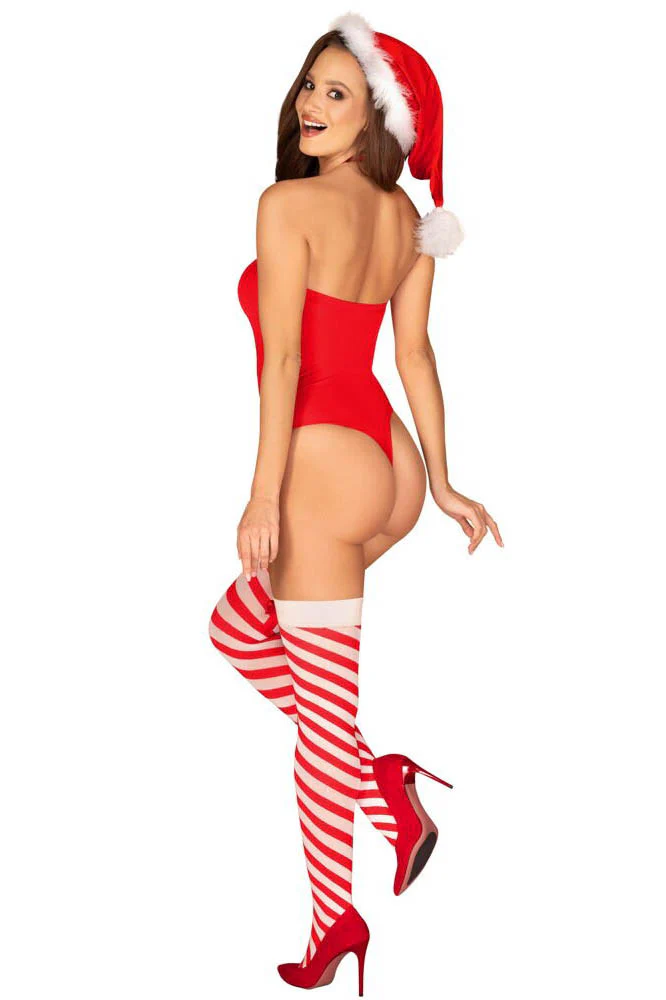 Obsessive Kissmas 3-piece Christmas Lingerie Set - Image 5